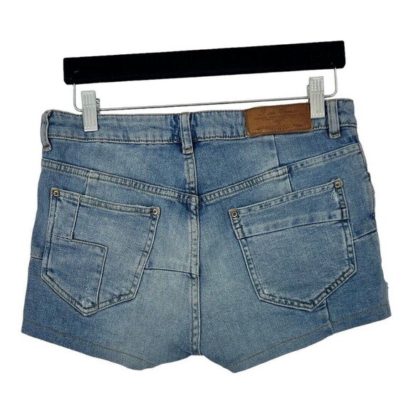 Zara Womens Size 2 Denim Blue Jean Loose Fit Shorts - Picture 2 of 4